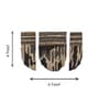 Set Of 3 Brown-Beige High Texture Wool Wall Art