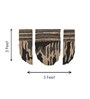 Set Of 3 Brown-Beige High Texture Wool Wall Art