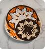 Set Of 3 Brown Sabai Grass Roots And Rhythm  Wall Plate