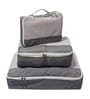 Set of 3 Grey Nylon Cloth Packing Bag Storage Pouch