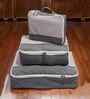 Set of 3 Grey Nylon Cloth Packing Bag Storage Pouch