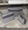 Set of 3 Grey Nylon Cloth Packing Bag Storage Pouch