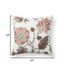 Set of 3 Elegant Botanical Floral Throw Cushion Covers (18x18)