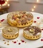Set of 3 Glass and Matel Crown Luxe Jar Containers