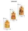 Set of 3 Glass and Matel Quick Shop Crown Luxe Jar Containers