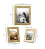 Set Of Lilium 3 Gold Wood Collage Photo Frame