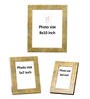 Set Of Lilium 3 Gold Wood Collage Photo Frame