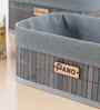 Set Of 3 Grey Bamboo Bathroom Vanity Organiser