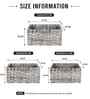 Set Of 3 Grey Plastic  Stackable Wicker Organiser