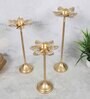 Set Of 3 Kamal Cut Detachable Tealight Holders