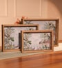 Set of 3 Mango Wood Serving Tray with MDF Base & UV Print