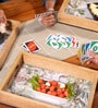 Set of 3 Mango Wood Serving Tray with MDF Base & UV Print