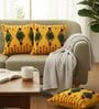 Set of 3 Maximalist Tufted Diamond Throw Cushion Covers (18x18)