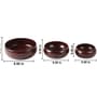 Set of 3 Mrida Serving Bowl Set Handcrafted Acacia Wood Bowls