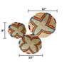 Set Of 3 Natural Sabai Grass Muted Mirage  Wall Plate
