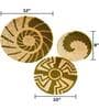 Set Of 3 Olive Green Sabai Grass Forest Whisper Wall Plate