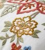 Set of 3 Rich Embroidered Floral Throw Cushion Covers (18x18)
