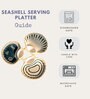 Set of 3 Seashell Ceramic Serving Platters
