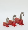 Set of 3 Sitting Horse Home Decor