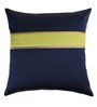 Blue Striped Silk 16 x 16 Inches Cushion Covers (Set of 3)