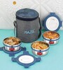Set of 3 Stainless Steel Lunch Box with Verticle Bag