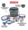 Set of 3 Stainless Steel Lunch Box with Verticle Bag