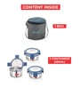 Set of 3 Stainless Steel Lunch Box with Verticle Bag