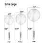 Set of 3 Stainless Steel Strainer Skimmer Ladle