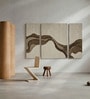 Set Of 3 Tan-Brown High Texture Wool Wall Art