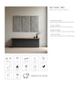 Set Of 3 Taupe-Grey High Texture Wool And Silk Wall Art