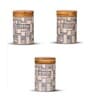 Set of 3 The Pantry Luxe Ceramic and Wooden Jar Containers