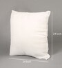 White Polyester Filled 24x24 Inches Cushion Inserts Pillow (Set Of 3)