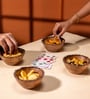 Set of 4 Acacia Wood Bowl