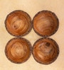 Set of 4 Acacia Wood Bowl