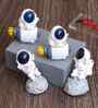 Set of 4 Astronaut Multicolour Polyresin Showpieces