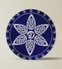 Set of 4 Classic Indigo Star Metallic Wall Plates