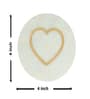Set of 4 Cupid's Touch Marble Coaster with Golden Inlay