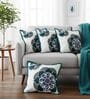 Set of 4 Elegant Damask Throw Cushion Covers (18x18)