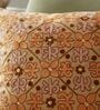Set of 4 Embroidered Floral Lattice Throw Cushion Covers (18x18)