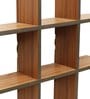Straight Set of 4 Gold Engineered Wood Wall Shelf