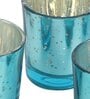 Set of 4 Green Glass Votive