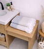 Set Of 4 Grey Cotton Hand Towels