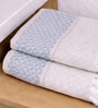 Set Of 4 Grey Cotton Hand Towels