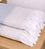 Set Of 4 Grey Cotton Hand Towels