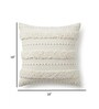 Set of 4 High-Texture Boho Throw Cushion Covers (18x18)