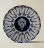 Set of 4 Indigo Starburst Metallic Wall Plates