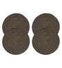 Set of 4 Jute Cotton Solid Pattern Reversible Table Runners