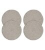 Set of 4 Jute Cotton Solid Pattern Reversible Table Runners