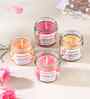 Set Of 4 Multicolor Wax Glass Jar Luxury Scented Candle Gift Set