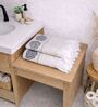 Set Of 4 Navy Blue Cotton Hand Towels